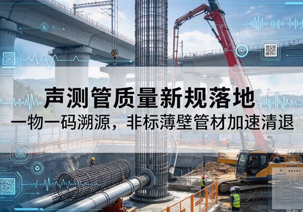 都安声测管质量新规落地，一物一码溯源，非标薄壁管材加速清退