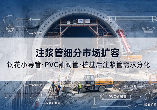 都安注浆管细分市场扩容，隧道钢花小导管、PVC 袖阀管、桩基后注浆管需求分化